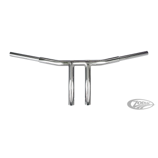 GZP Fat Bubba 1.25" chrome T-bar 8" r