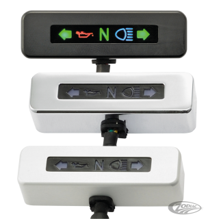 Micro LED indicator alu silver anodised