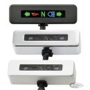 Micro LED indicator alu silver anodised