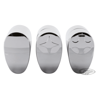 GZP Fusion oval risers 2" Smoothie Chrom