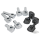 GZP Fusion tilt risers 3" Crossblade Chr