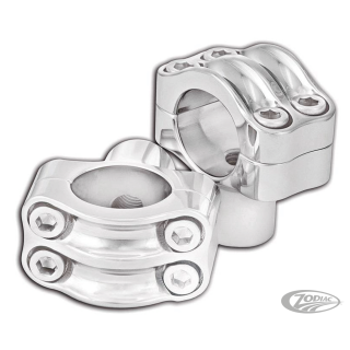 RSD NOSTALGIA RISERS 4-BOLT 1" CHROME