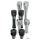 4" slotted Black risers