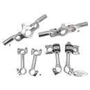 triple clamp, offset, with ears for rise
