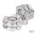RSD Nostalgia Risers 1-1/4" bar Chrome