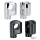 GZP Chr offset risers 3.25" high 1.25" b