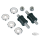 GZP Handlebar dampener kits with studs