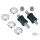 GZP Handlebar dampener kits with studs