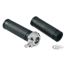 GZP Throttle assy w/grips f/single cable
