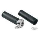 GZP Throttle assy w/o grips chrome