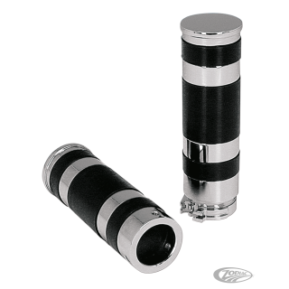 GZP Chrome CNC Grip set, cable