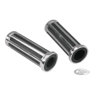 GZP Streamliner grip set chrome/rubber 1