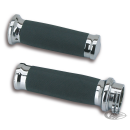 GZP Chrome/rubber CNC Tornado grip se