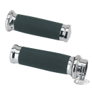 GZP Chrome/rubber CNC Tornado grip se