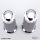 GZP Chrome Turbo gripset gray rubber
