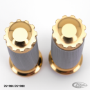 GZP Bronzed Turbo gripset gray rubber