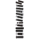 Throttle-By-Wire grips KNURLED RBBR CHR