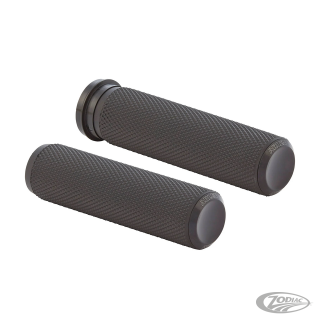 Throttle-By-Wire grips KNURLED RBBR BLK