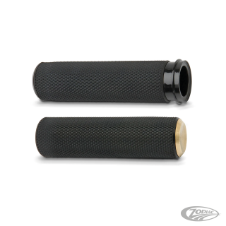 Throttle-By-Wire grips KNURLED RBBR BRAS