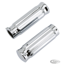 GZP Chrome barrel style V-groove grip