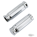 GZP Chrome barrel style V-groove grip