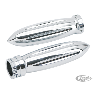 GZP Chrome billet grip set Rocket sty