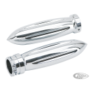 GZP Chrome billet grip set Rocket sty