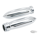 GZP Chrome billet grip set Rocket sty