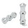 GZP Chromed Miami CNC grip set