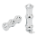 GZP Chromed Miami CNC grip set
