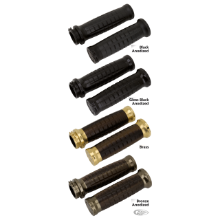 Grips set chrome for Dual cable