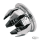 GZP 10pck bar end plug 15/16" chrome