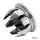 GZP 10pck bar end plug 15/16" chrome