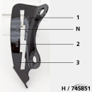 Shifter guide black 3 speed, WL
