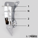 Shifter guide chrome 3 speed, WL