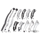 screw, shifter guide, set 2, chrome