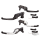 GoodGuys levers slvr/blk FLS/F*STCVO17