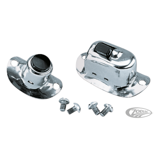 Chrome handlebar horn switch, pre-wired