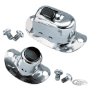 Chrome handlebar horn switch, pre-wired