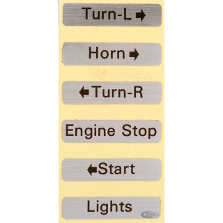 10pck Switch housing decal kit L & R