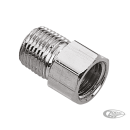 Brake fitting straight # 63609-72 chrome