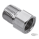 Brake fitting straight # 63609-72 chrome