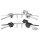 GZP Chr. Handlebar cntrl kit 96up 11/16