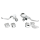 GZP Blk Handlebar ctrl kit XL07-13 9/16"
