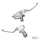 GZP Chrome handlebar controls FLH/T08-up