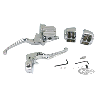 GZP Chr.Handlebar control kit 9/16" chop