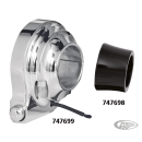 BILLET CONTROL SPACER 28mm W.SWITCH CHRO