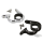GZP Chr uni-clamp fits 1"+1.25" h/bar