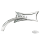 CHROME FOUR POINT MIRROR LEFT