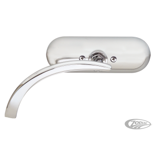 CHROME MINI OVAL MIRROR LEFT
